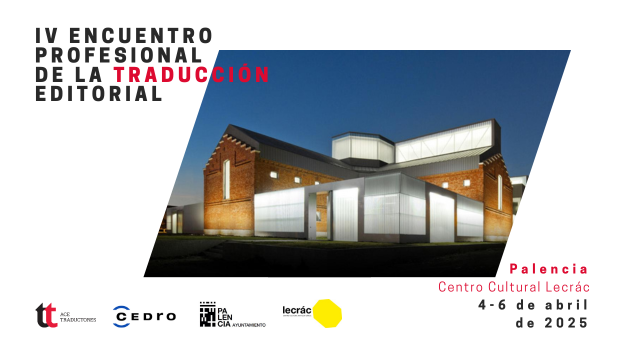 Cartel del IV Encuentro Profesional de la Traducción Editorial